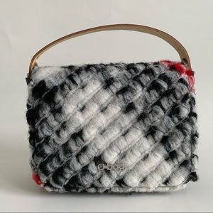 O bag Pocket Flap closure hand held bag